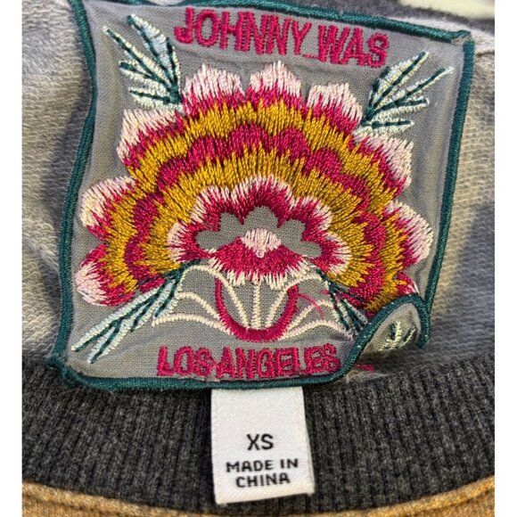 Johnny Was Ombre Pullover Sweatshirt Brown Plum Green XS - Picture 5 of 5